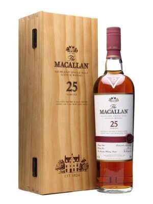 Macallan 25 Year Sherry Oak Single Malt Scotch