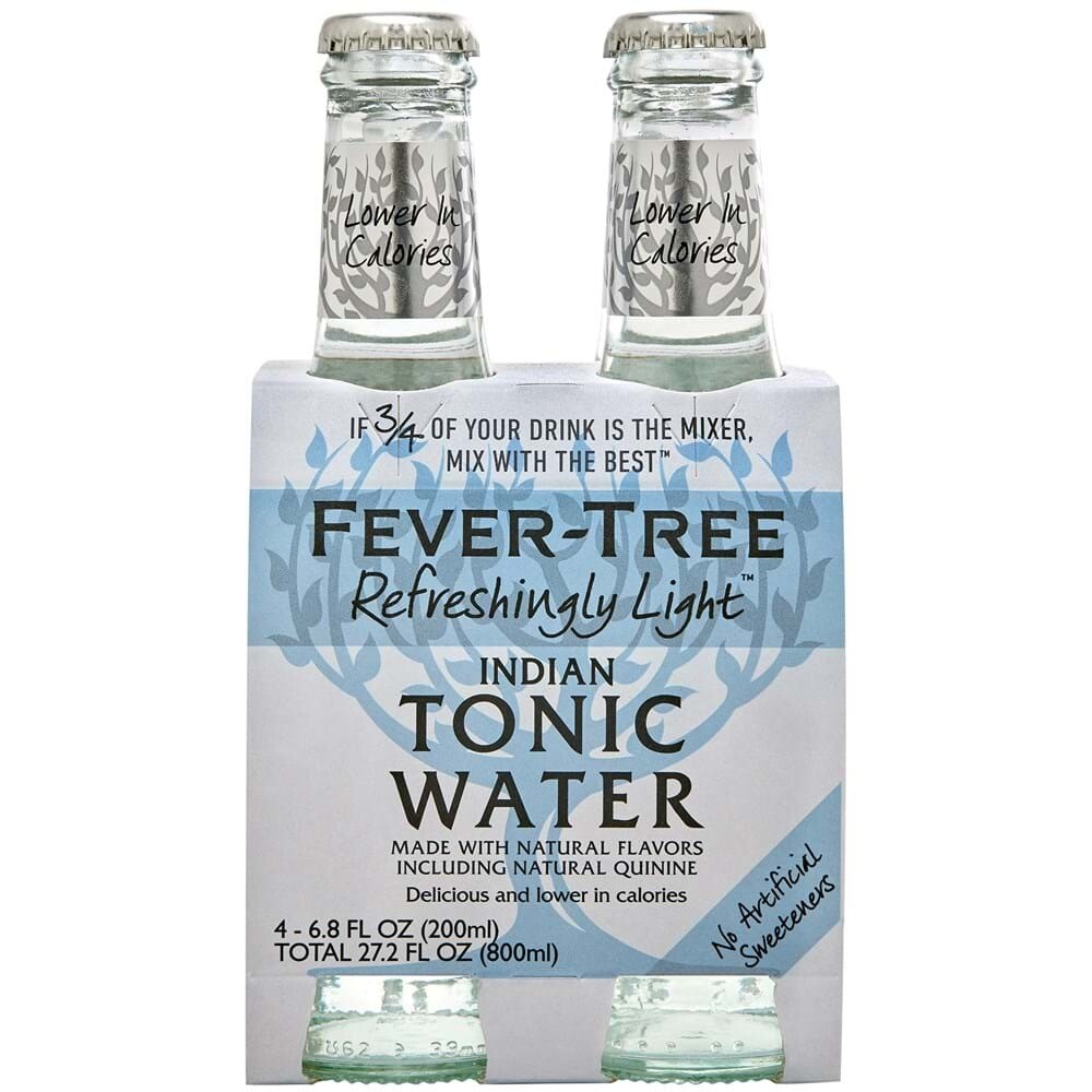 Fever Tree Premium Light Tonic Water 4 pack bottles