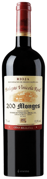 Bodegas Vinícola Real, Rioja 200 Monges Gran Reserva 2005 (750 ml)