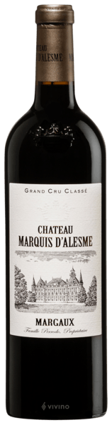 Château Marquis d'Alesme Margaux (Grand Cru Classé) 2016 (750 ml)