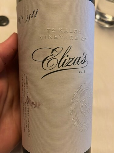 To Kalon Vineyard Eliza's 2019 (750 ml)