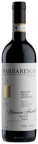 Giacosa Fratelli Barbaresco Basarin Vigna Gianmaté 2017 (750 ml)