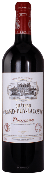 Château Grand-Puy-Lacoste Pauillac (Grand Cru Classé) 2016 (750 ml)
