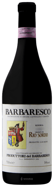 Produttori del Barbaresco Barbaresco Riserva Rio Sordo 2017 (750 ml)