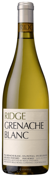 Ridge Vineyards Grenache Blanc 2021 (750 ml)