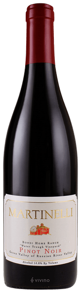 Martinelli Winery Pinot Noir Bondi Home Ranch Vineyard 2021 (750 ml) (750 ml)