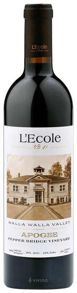 L'Ecole No. 41 Pepper Bridge Vineyard Apogee 2019 (750 ml)