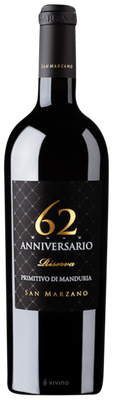 Cantine San Marzano Primitivo di Manduria Anniversario 62 Riserva 2018 (750 ml)