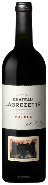 Château Lagrézette Cru d&#39;Exception Malbec 2015 (750 ml)