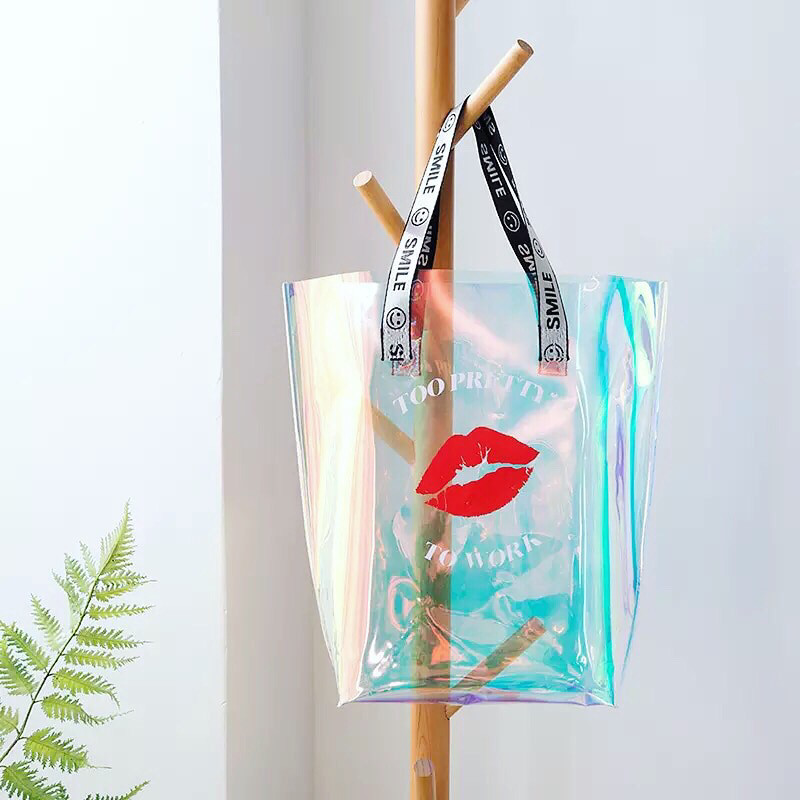 Transparent Rainbow Tote Bag