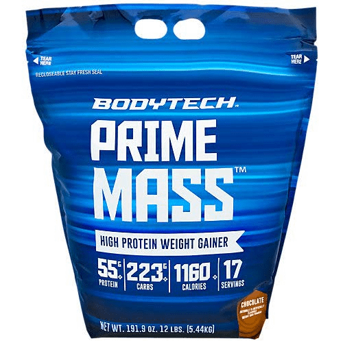 Prime Mass High Protein Weight Gainer Powder - Vanilla (12 Lbs. / 17 Servings)