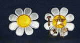 Appliqued Daisy Pin Holder - Magnetic Style