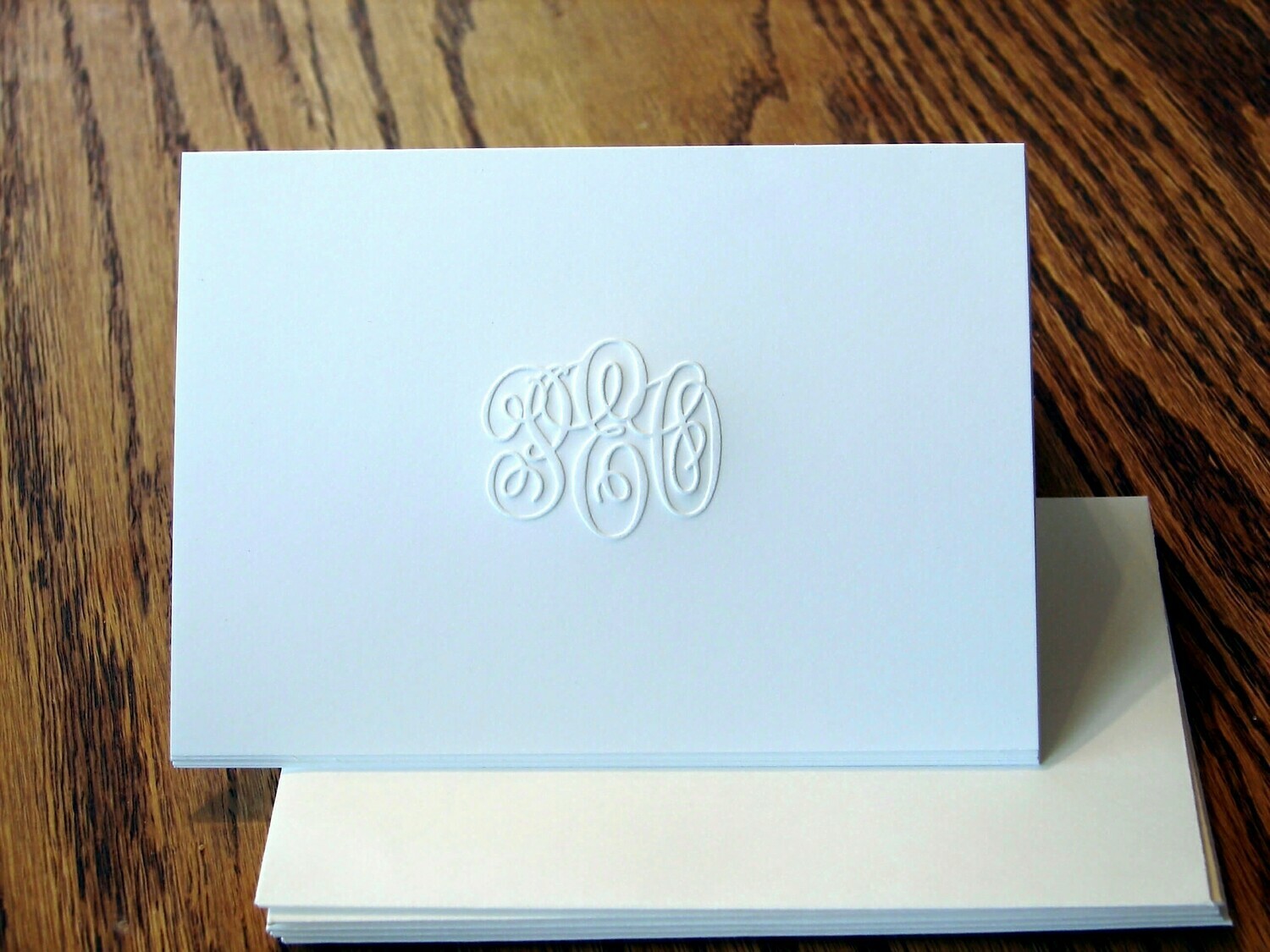 Embossed P.E.O. Stationery 3.5" x 5" by Chapter E