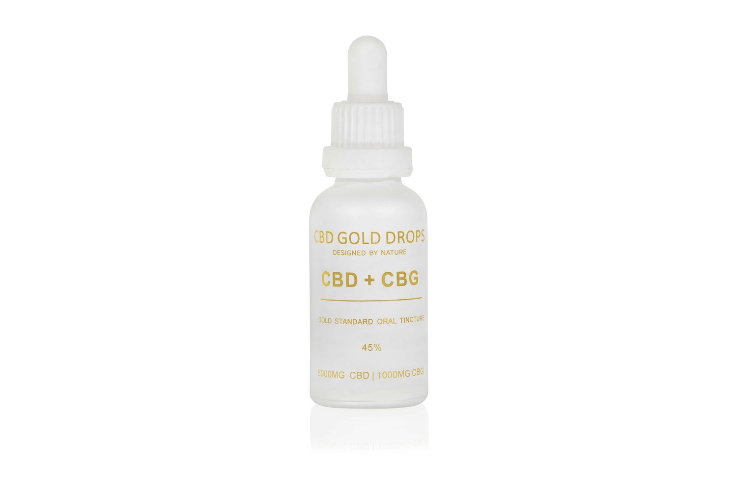 CBD GOLD DROPS 100ML BOTTLE 45% CBD 5000mg + CBG 1000mg
