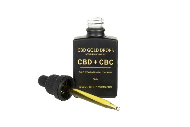 CBD GOLD DROPS 50% CBD 5250mg + CBC 1250mg 30ml
