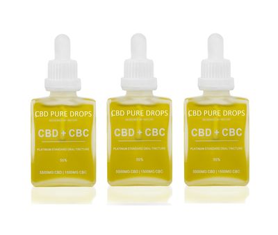 BUY 3 x CBD PURE DROPS 55% CBD 5500mg + CBC 1500mg 30ml BUY 3 x CBD PURE DROPS 55% CBD 5500mg + CBC 1500mg 30ml
