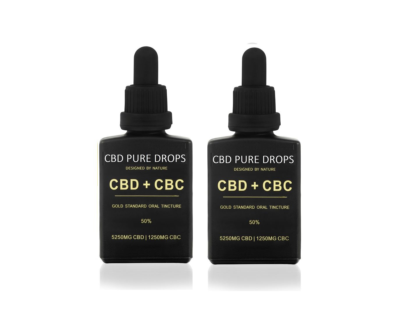 BUY 2 x CBD PURE DROPS 50% CBD 5250mg + CBC 1250mg 30ml