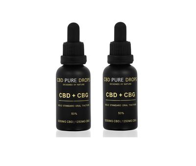 BUY 2 x CBD PURE DROPS 50% CBD 5250mg + CBG 1250mg 30ml BUY 2 x CBD PURE DROPS 50% CBD 5250mg + CBG 1250mg 30ml