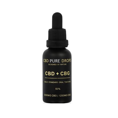 CBD PURE DROPS 50% CBD 5250mg + CBG 1250mg 30ml CBD PURE DROPS 50% CBD 5250mg + CBG 1250mg 30ml
