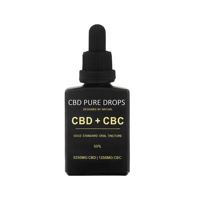CBD PURE DROPS 50% CBD 5250mg + CBC 1250mg 30ml CBD PURE DROPS 50% CBD 5250mg + CBC 1250mg 30ml
