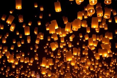 Sky-Floating Lanterns