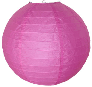 Fuchsia Pink Paper Lantern