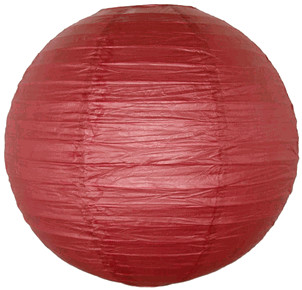 Burgundy  Paper Lantern