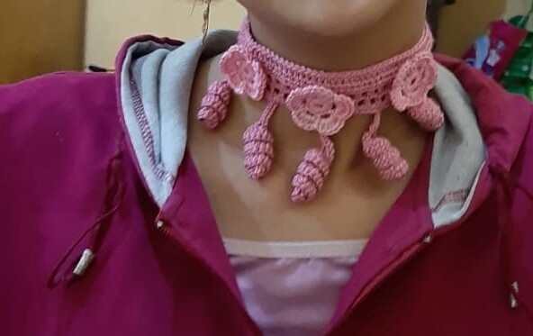 طقم اكسسوار كروشية