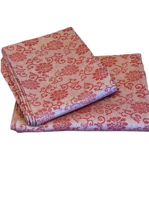 Nappe de table en lin, 150x150cm, tissu Jacquard