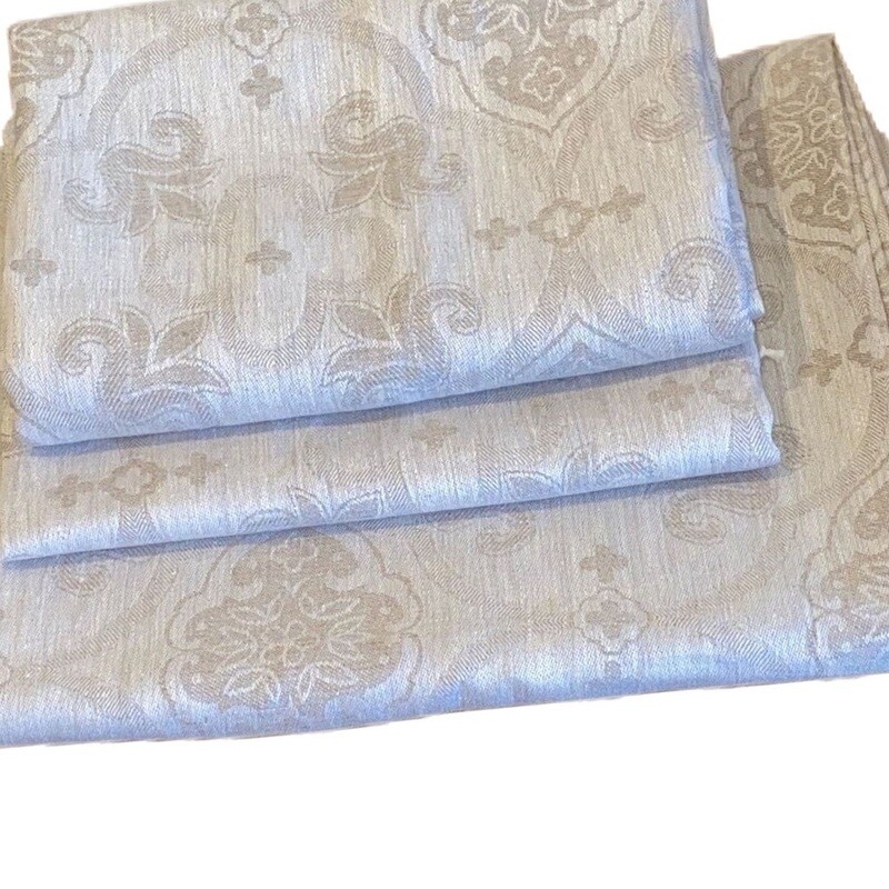 Nappe de table en lin, tissu jacquard 150x250cm