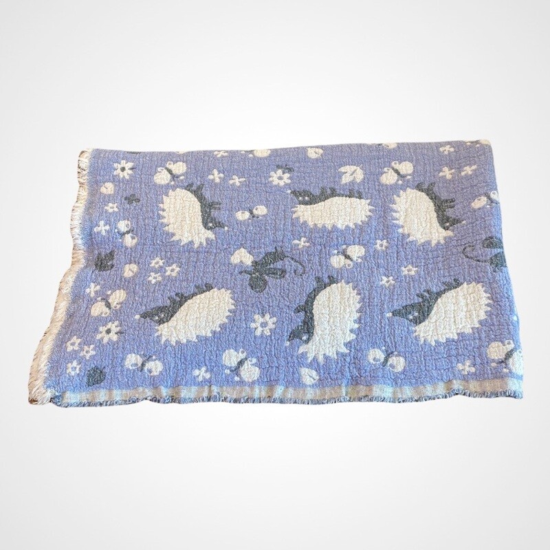 Plaid NINA pour les enfants en lin stonewashed / cotton 105x140cm