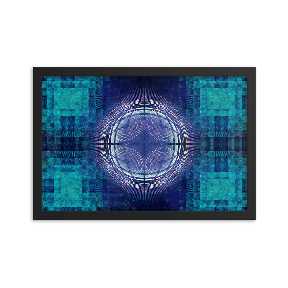 &quot;Symmetry and Shadows&quot; Black Print