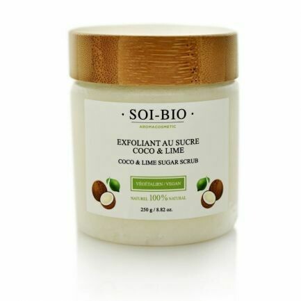 Exfoliant au sucre - coco et lime visage et corps (sb0801)