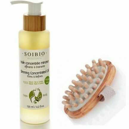 Promo Duo Huile concentrée minceur + Brosse massage en bois (SB23)