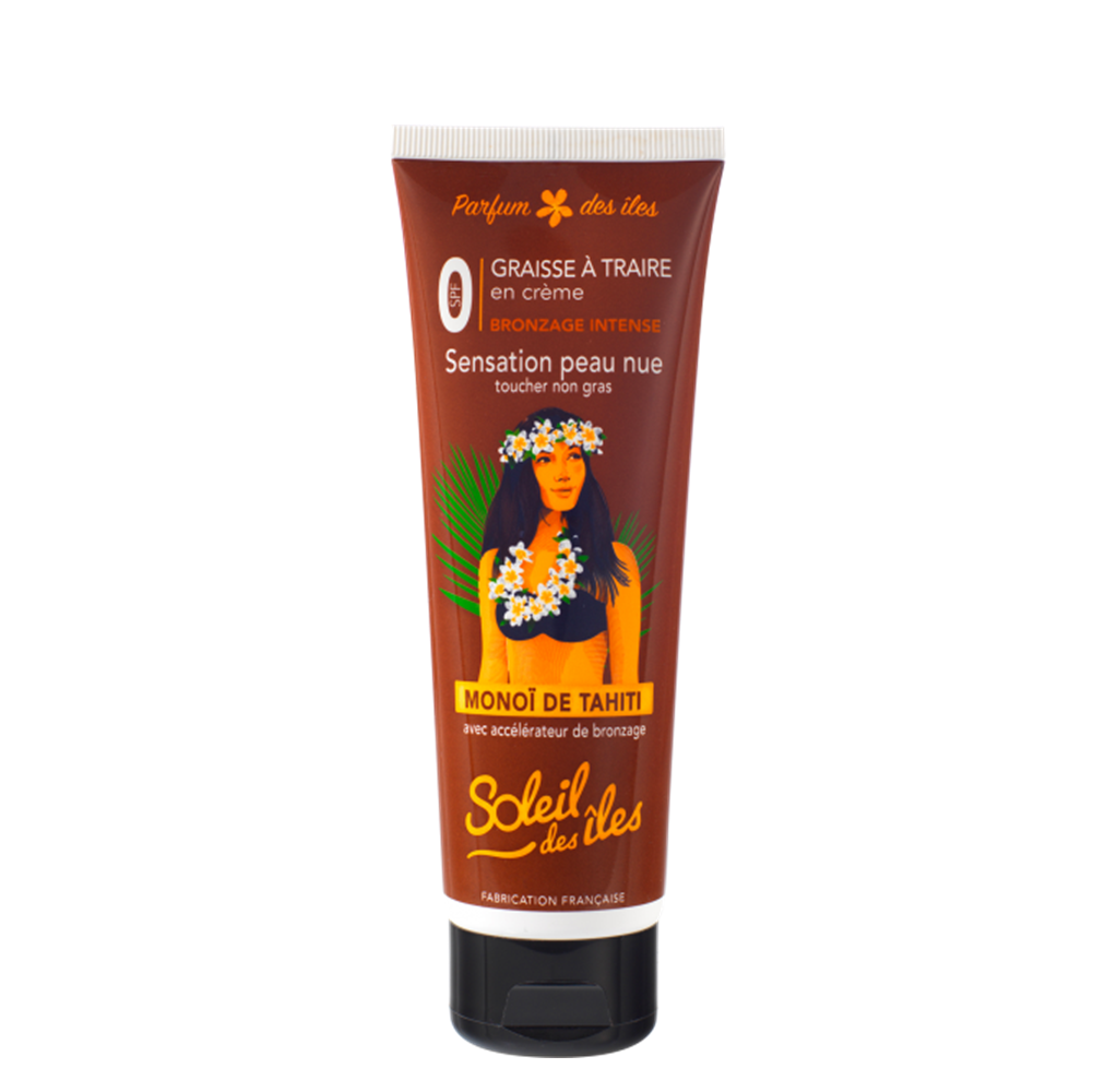 Graisse à traire Peau Nue tube FPS 0 Monoï de Tahiti