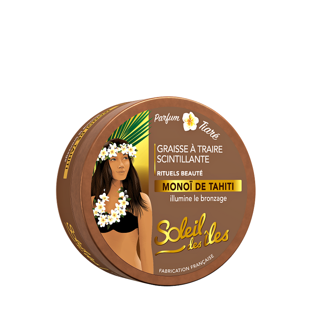 Graisse à traire Scintillante pot FPS 0 Monoï de Tahiti