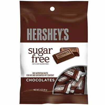 HERSHEY SUGAR FREE MILK CHOCOLATE 3oz BAG