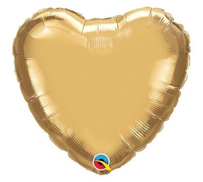 18 - CHROME SOLID HEART GOLD