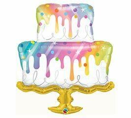 39 - RAINBOW CAKE ON PEDASTAL