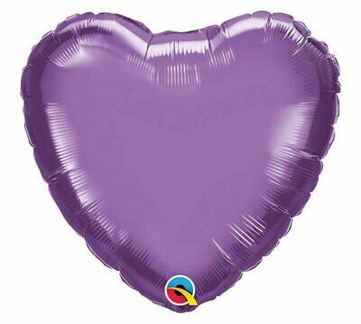 18 - CHROME SOLID HEART PURPLE