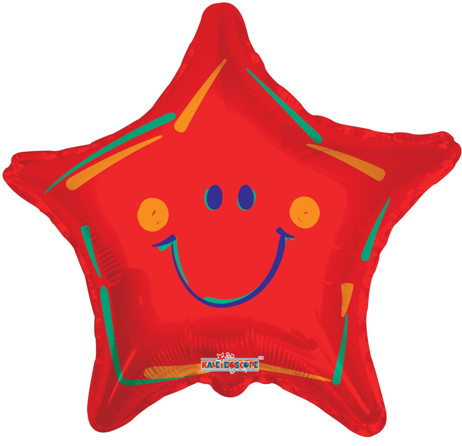 18 - STAR WITH SMILEY FACE RED