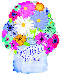 18 - FLORAL GET WELL WISHES  JAR