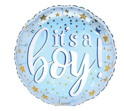 18 - IT&#39;S A BOY BLUE WITH GOLD STARS