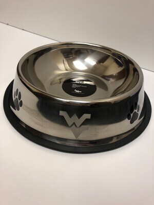 WV STAINLESS STEEL DOG BOWL LARGE