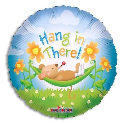 18" HANG IN THERE MOUSE BALLOON