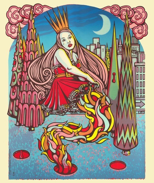Portals Blue Art Print