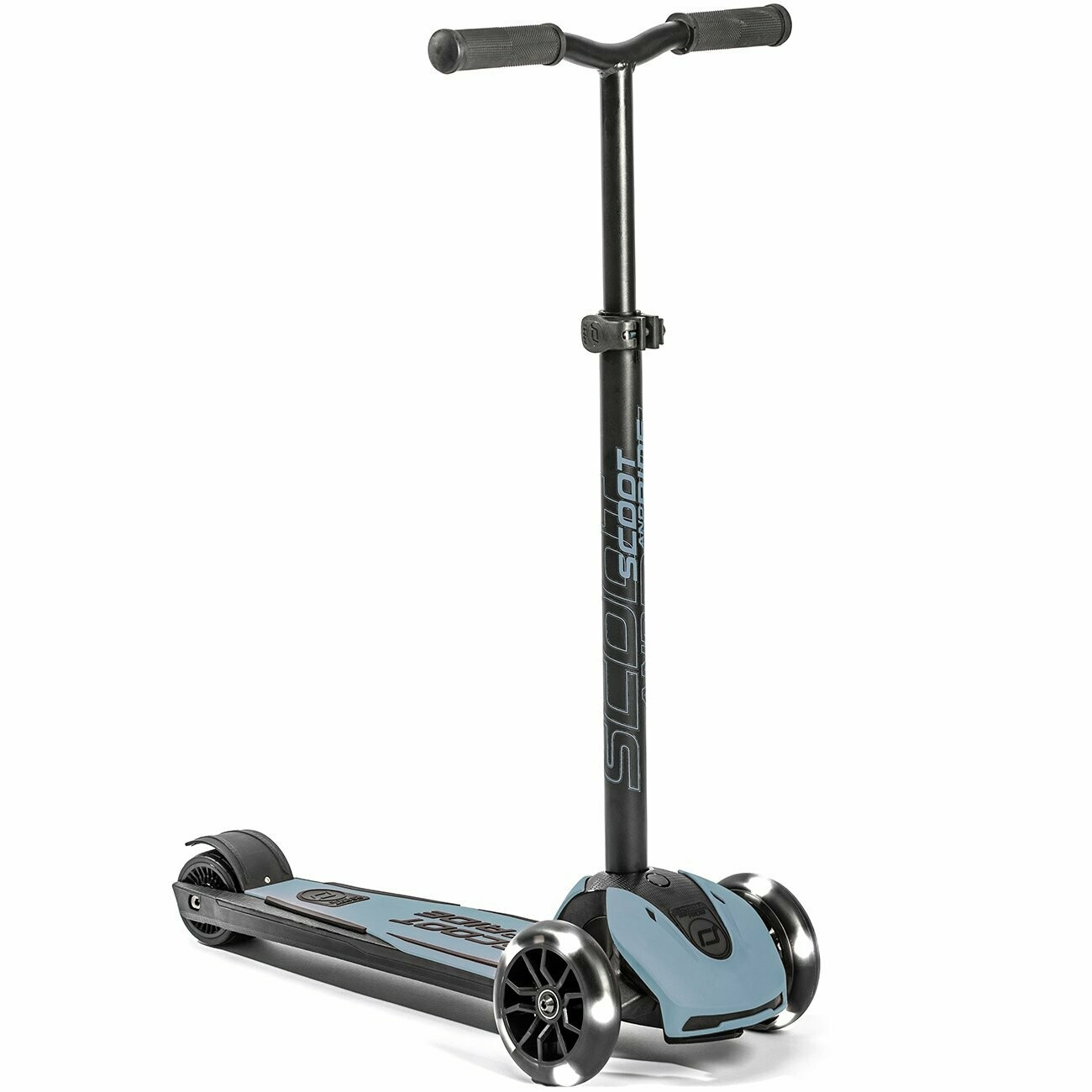 Scoot & Ride Highway Kick 5 LED, Colour: Steel