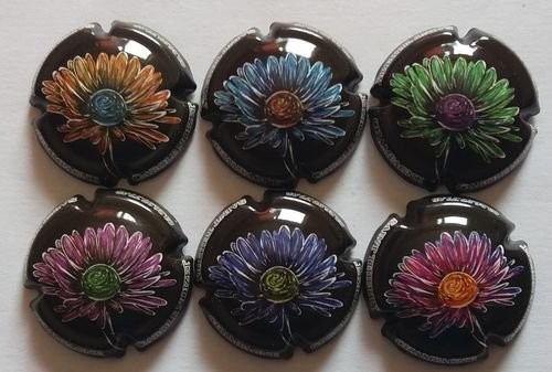 6 BELLES CAPSULES CHAMPAGNE NOIZET CAROLE LES FLEURS REF N° 8 a 8e NEWS