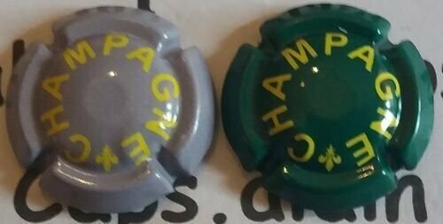 2 BELLES CAPSULES CHAMPAGNE GENERIQUE QUART FLEUR DE LYS REF N° 1062j et 1062k NEWS