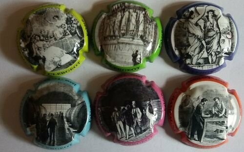 6 BELLES CAPSULES CHAMPAGNE CLERGEOT FABIEN REF N°2 a 2e NEWS